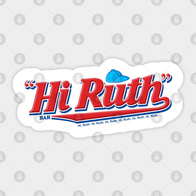 Hi Ruth Sticker by ilcalvelage